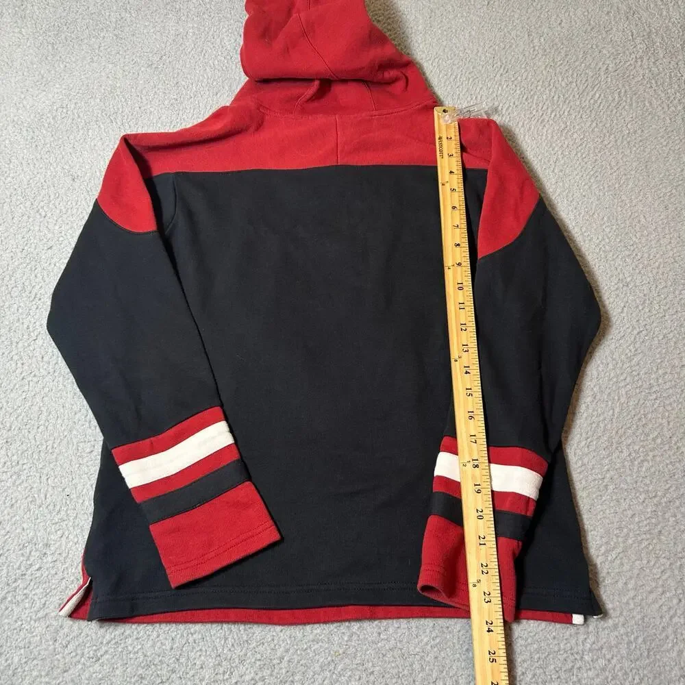 NHL Hoodie Boy XL 18-20 Black‎ Red Arizona Coyotes Stitched Lace Up Hoodie